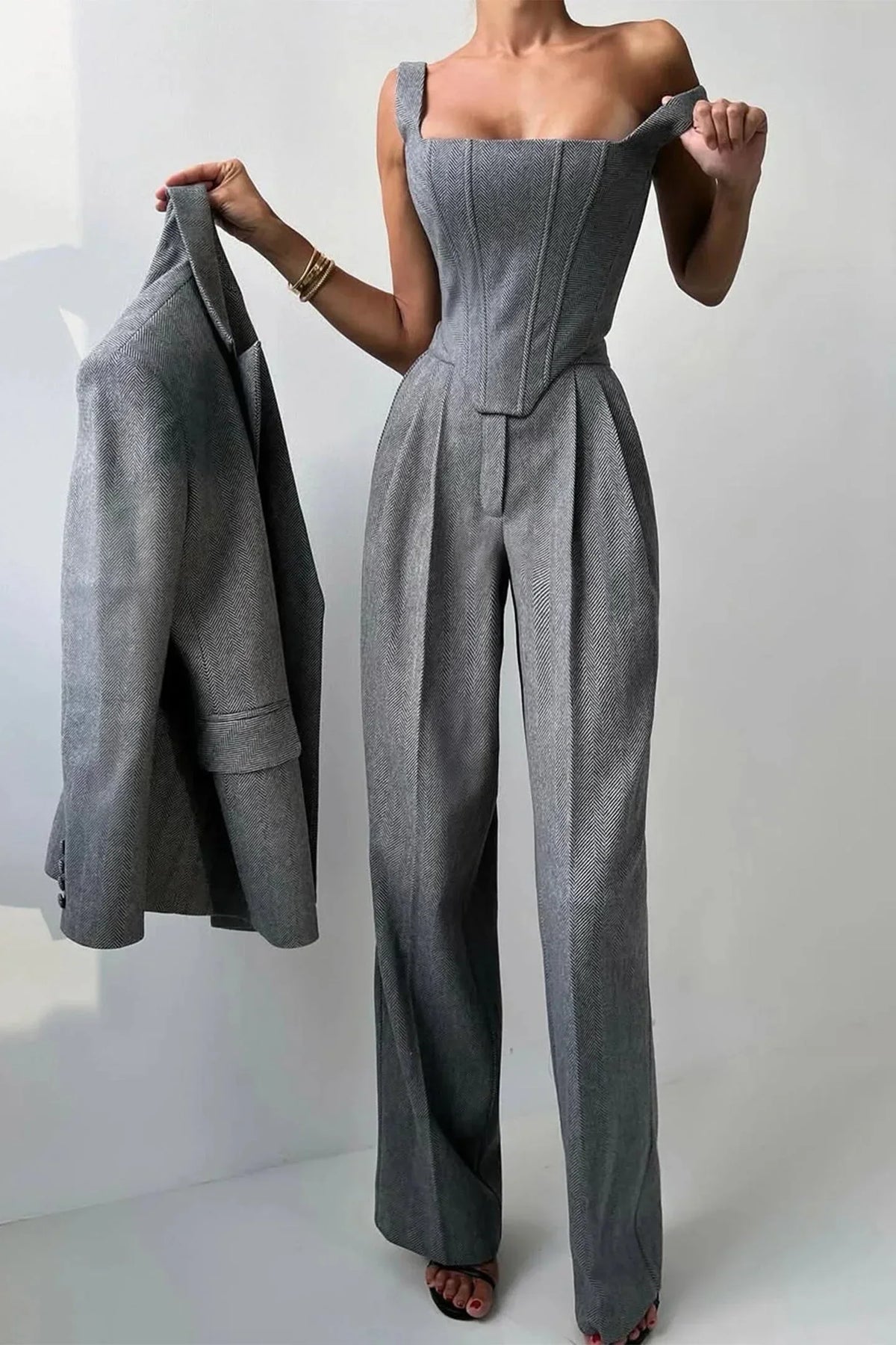 Ginette Women's Three-Piece Fitted Set, photo 7