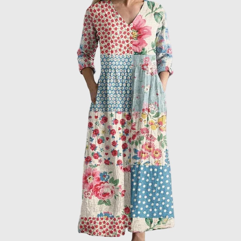 Gloria Women's Dress in Maxi Length in Light Blue, photo 1