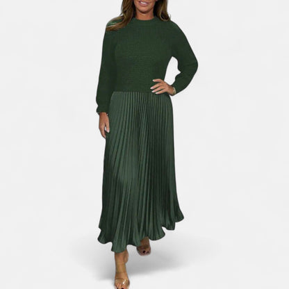 Hilary Women's Dress in Maxi Length with Pleats, photo 5
