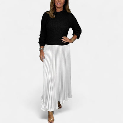 Hilary Women's Dress in Maxi Length with Pleats, photo 8