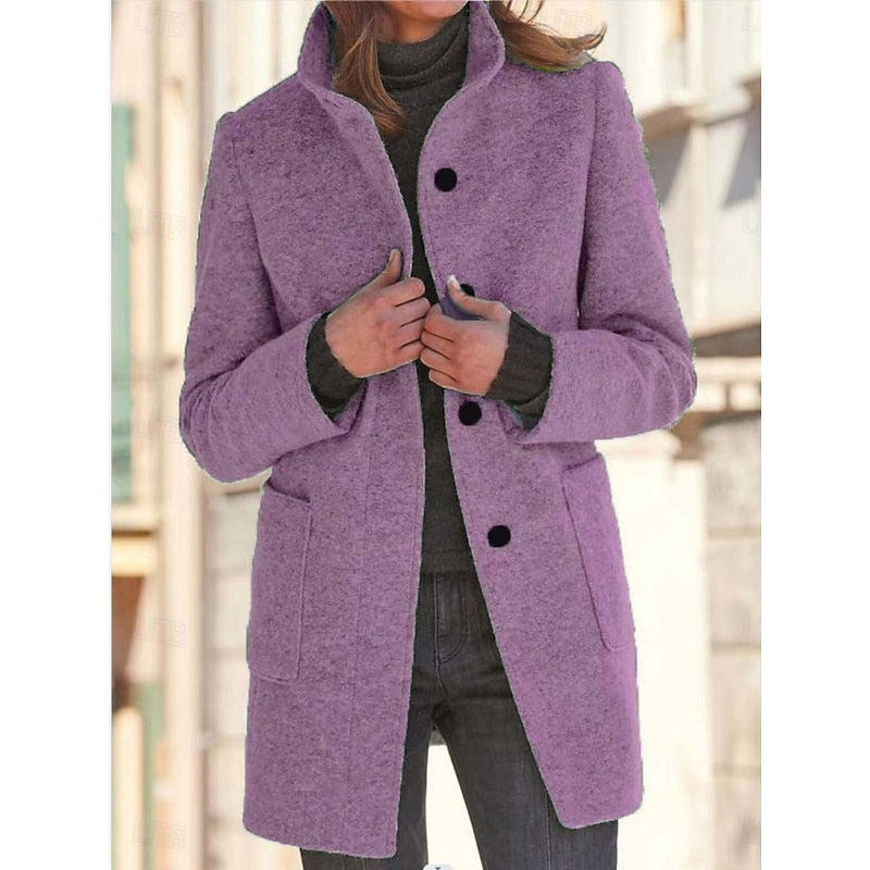 Josephine | Stand Collar Longline Coat photo 2