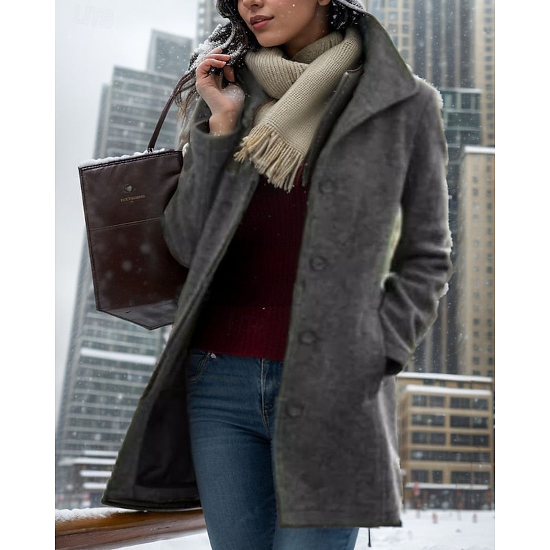 Marina | Turndown Collar Coat photo 3