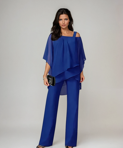India Women's Co-ord Set with Wide Legs and an Asymmetric Cut, photo 3