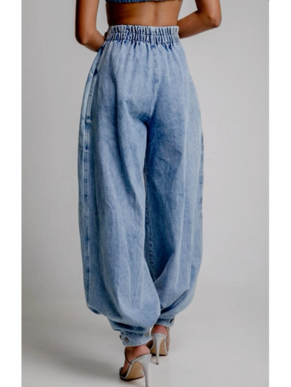 Isla Women's Jeans in Denim with a High Waist, photo 3