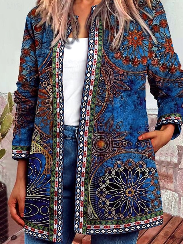 Jenny Women's Puffer Jacket with a Floral Print, photo 6