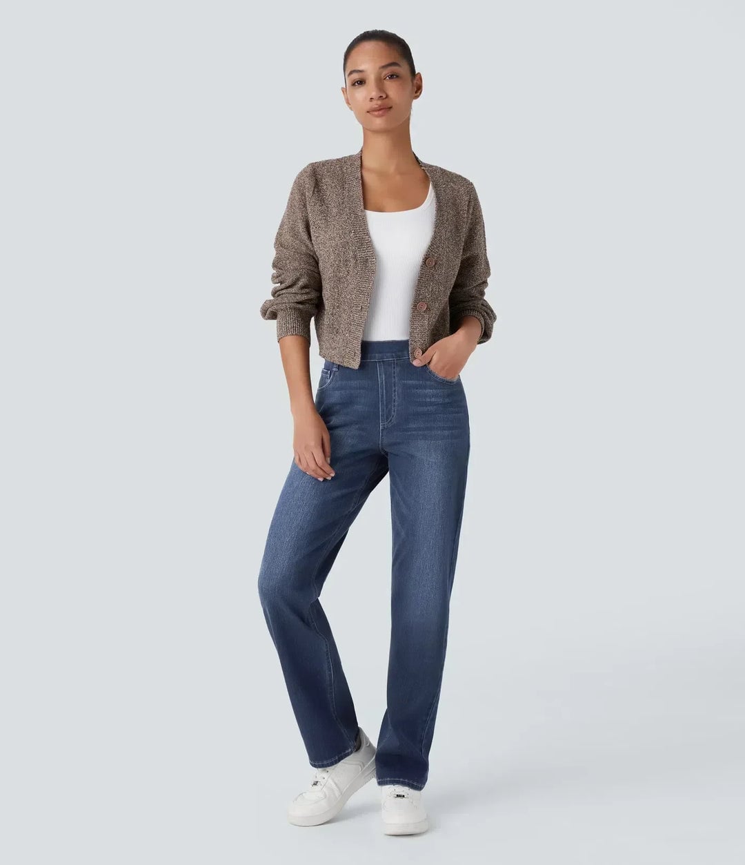 Katie Women's Trousers with Straight Legs and Pockets, photo 6