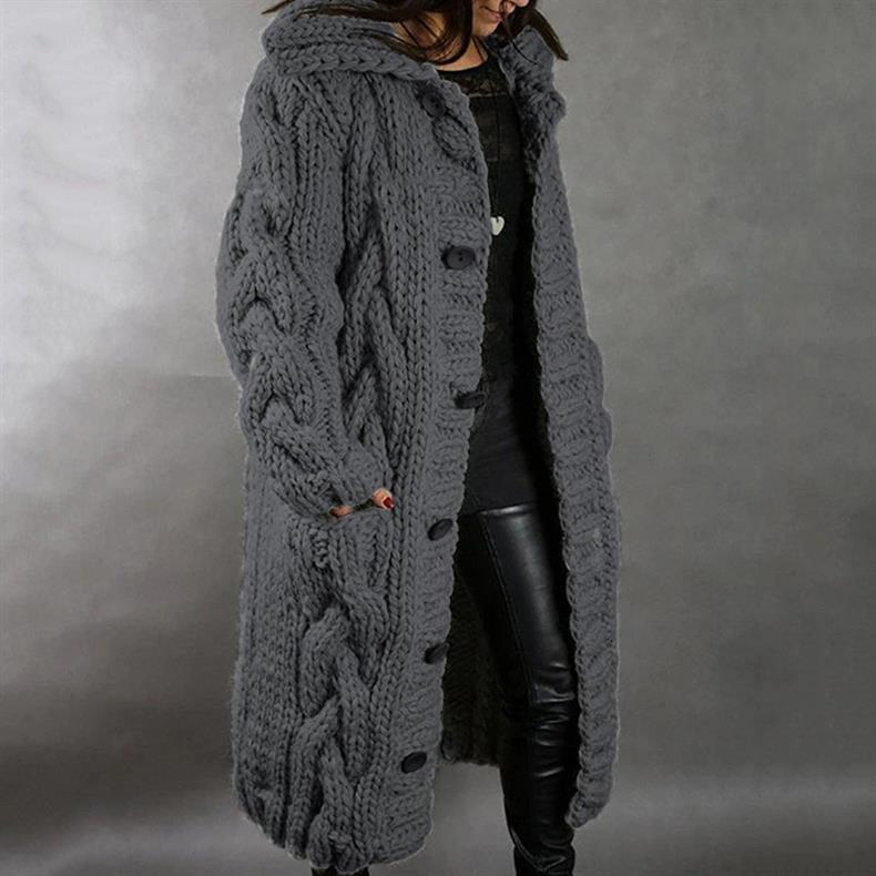 Lisa Women's Sweater in Knit in an Oversized Fit with a Cable Knit, photo 5