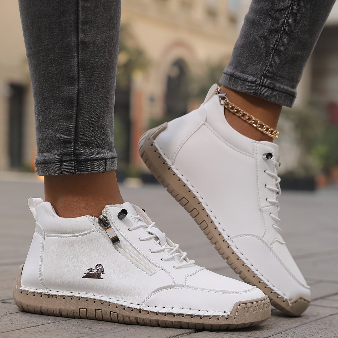 Mabel Women's Sneakers with Laces in White, photo 1