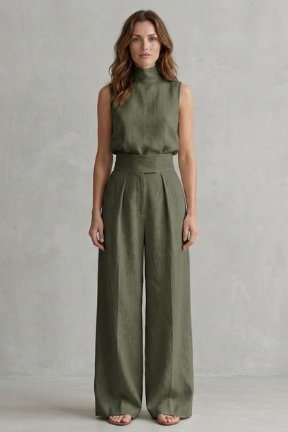 Marla Women's Two-Piece Set with Wide Leg Pants, photo 6