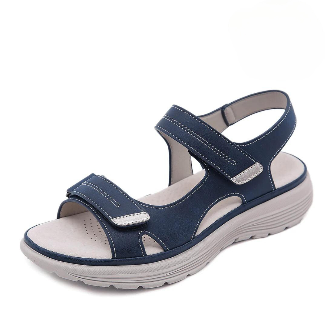 Mila Women's Sandals with Adjustable Straps in Blue, photo 1