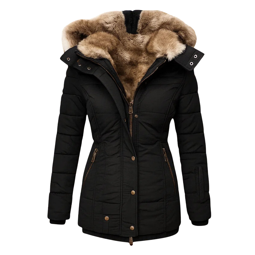 Mireille Women's Coat in a Slim Fit with a Hood, photo 1