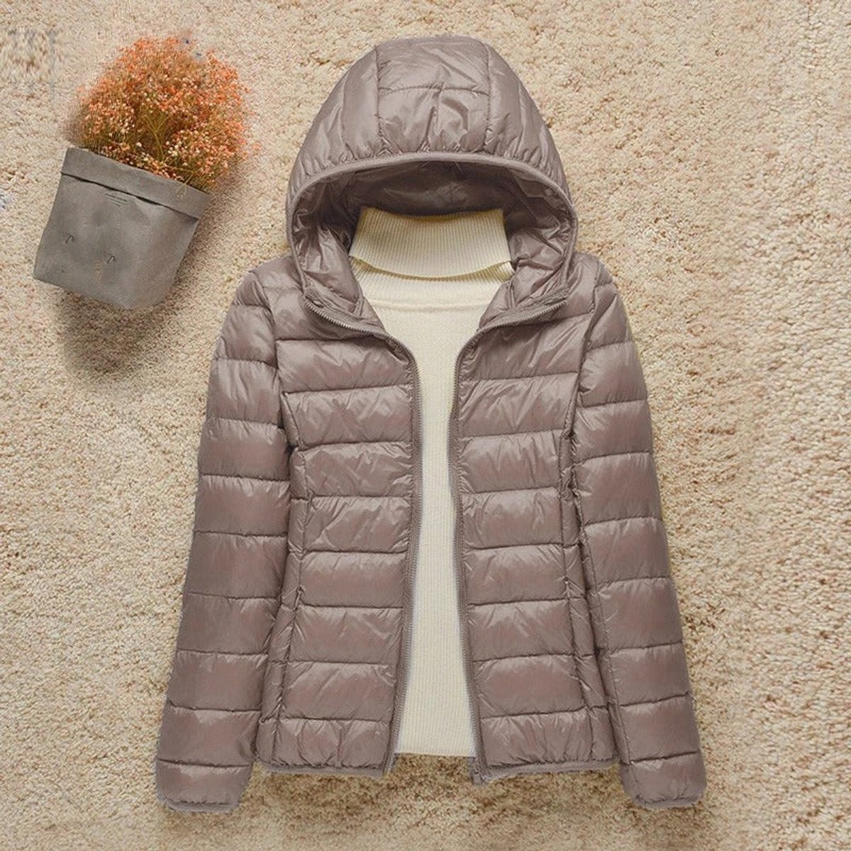 Nerys Women's Quilted Puffer Jacket with Hood, photo 1