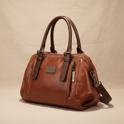 Nora Structured Leather Bucket Bag, photo 6