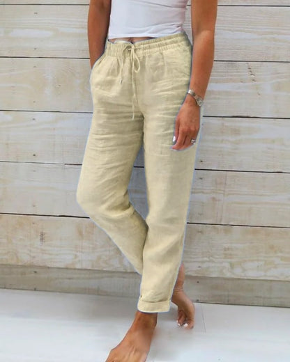 Peggy Women's Trousers in Polyester with a Check Pattern, photo 2