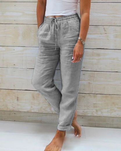 Peggy Women's Trousers in Polyester with a Check Pattern, photo 3