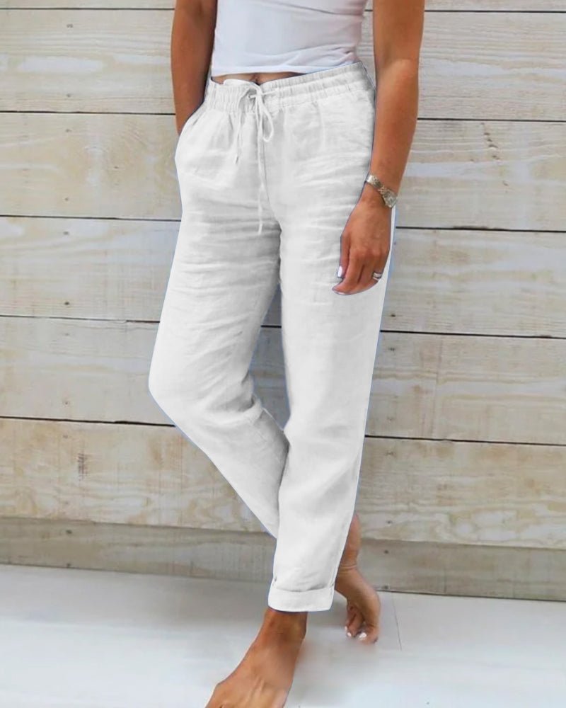 Peggy Women's Trousers in Polyester with a Check Pattern, photo 4