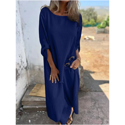 Poppy Women's Dress in a Cotton-linen Blend in a Relaxed Fit, photo 1