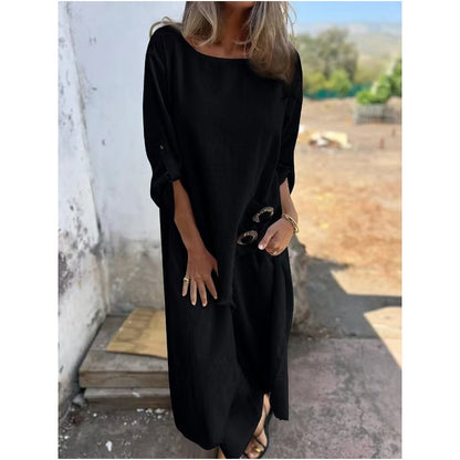 Poppy Women's Dress in a Cotton-linen Blend in a Relaxed Fit, photo 3