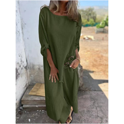 Poppy Women's Dress in a Cotton-linen Blend in a Relaxed Fit, photo 4