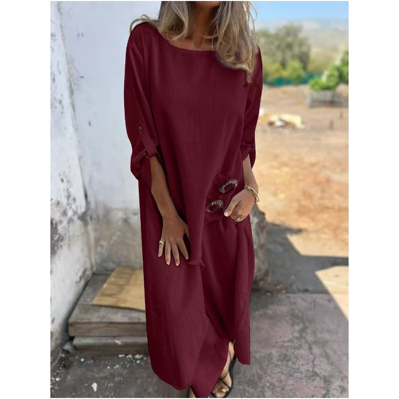 Poppy Women's Dress in a Cotton-linen Blend in a Relaxed Fit, photo 5