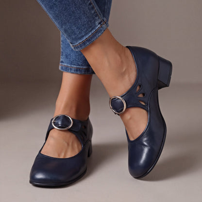 Josephine | Leather Mary Jane Heels photo 5