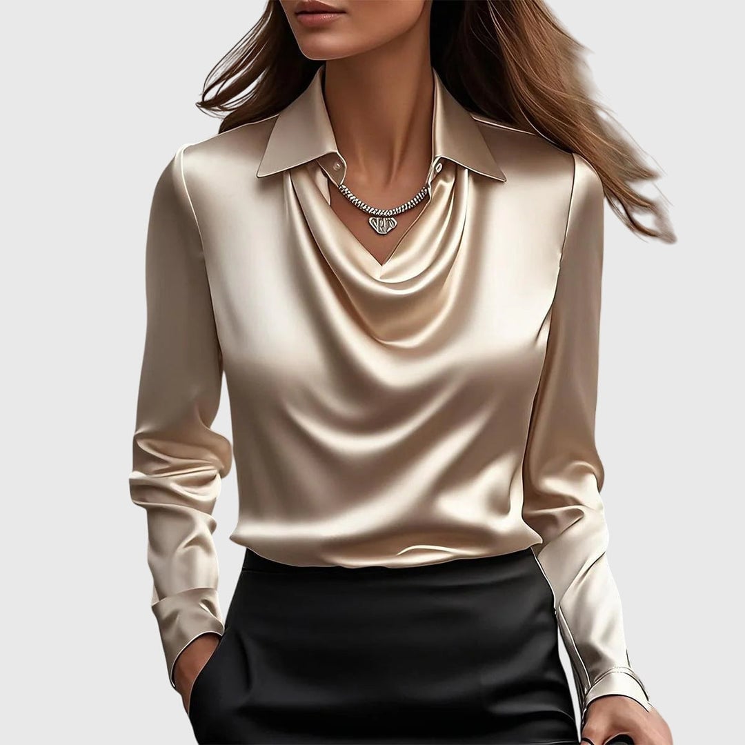 Tina Women's Blouse with a Classic Collar, photo 1